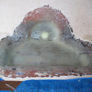 Fiberglassed.