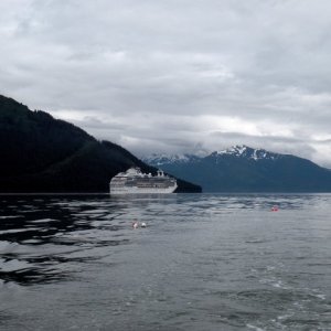 Coral Princess departing Juneau