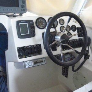 Media 'New helm layout' in album 'Extra 'docking lights' switch added, Boat name replaces "C Dory Marine"....sacrilege?'