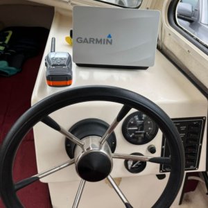 Garmin chart plotter and VHF radio