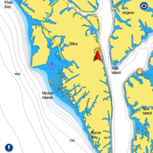 Route from Sitka to Tarkatz Bay