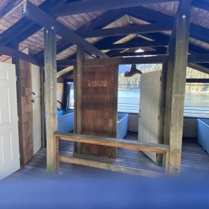 Hot spring bath house Warm Springs Bay
