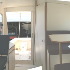 And look... A Rosborough with the head/shower in the cabin