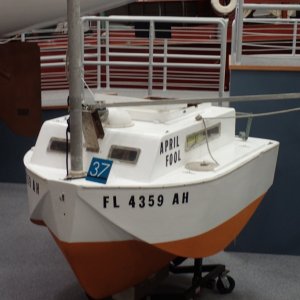 6' 3" boat that sailed across the Atlantic