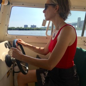 tasha at the helm
