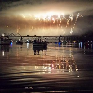Media 'One of those special moments!' in album 'Boats start to gather at the Henley Street Bridge'