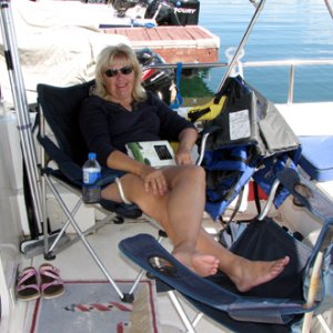 Chillin\' in the cockpit