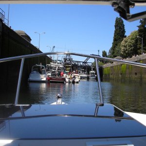 Checkpoint II - first trip thru locks - Large lock