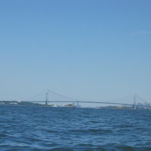Raritan Bay looking at Verrazano Bridge