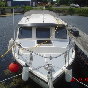 Our slip at the Rome, NY marina