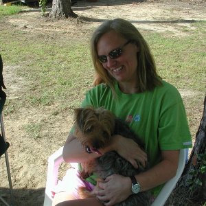 Andy seeks refuge from Zoe with Kathy Callahan (Otter)