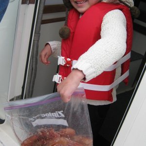She wanted nothing to do with them...except eat them of course!