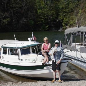 Captain, 1st mate and 1.5 mate; visitors show up early in the morning