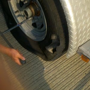 Blowout through the sidewall