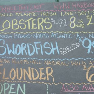 Fish market in Portland