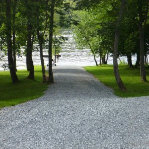 Ramp down to Kinston creek off Belleisle Bay and the Saint John River
