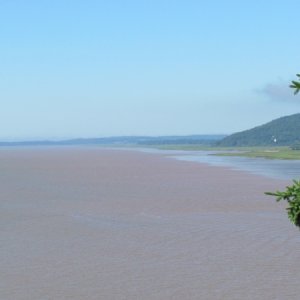 The bay of Fundy from Hopewell Rocks