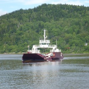 Cable operated ferries are free and run 24/7