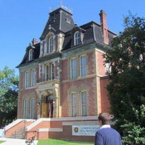 A person and building? in Fredericton