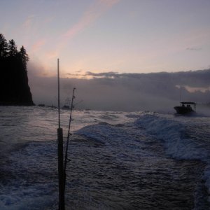 Media 'Heading out from La Push' in album 'First Halibut at La Push'
