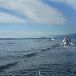 Leaving Comox and heading across the Georgia Strait for Texada Island.