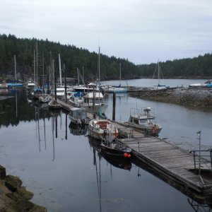 Sturt Bay marina, Texada Island.