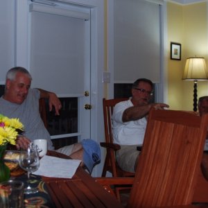 Bruce, RIVER HORSE, to left of Steve, OSPREY.