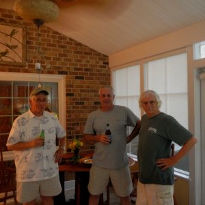 Party planers left to right Lou, Bruce & Bob