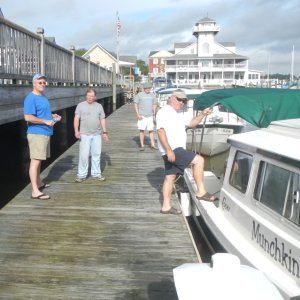 Bruce, Neal, Bob and Earnie ready to leave