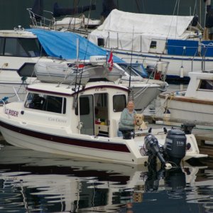 On the dock in Egmont