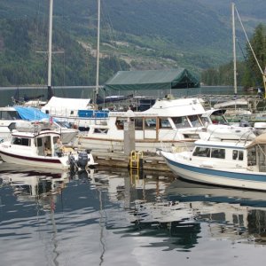 On the dock at Egmont with C-Time
