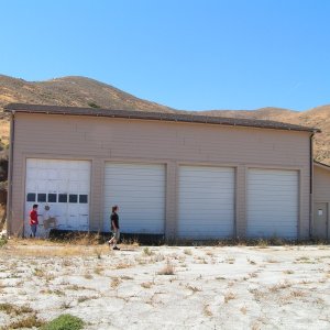 Only a couple of ranger buildings for equipment, they were built on top of the WWII foundations.