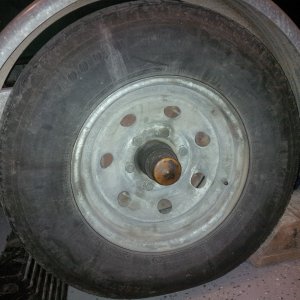 Media 'original tires' in album 'hatches, fuel fills, rod holders, downriggers back cut, filled with epoxy and glassed'