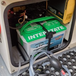 Batteries. Back battery has Flo-Rite watering system