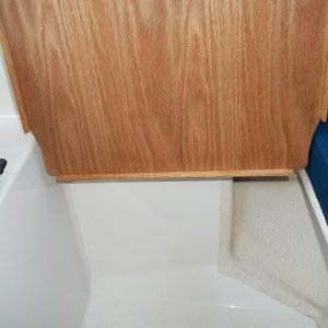 Media 'notched corners and seat slider make everything fit' in album 'old table removed and new support added'
