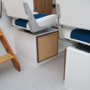 Media 'cockpit steps, cabinet doors and vinyl flooring' in album 'old table removed and new support added'