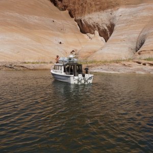 Anchoring, set the hook out well