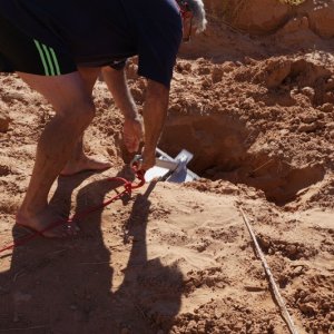 Dig in the anchor