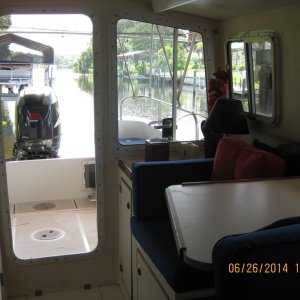 View towards aft