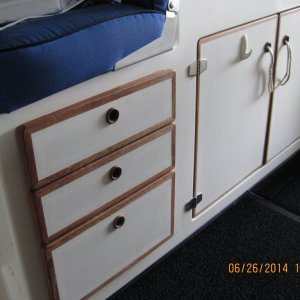 Media 'Storage under helm and in galley' in album 'V-berth'