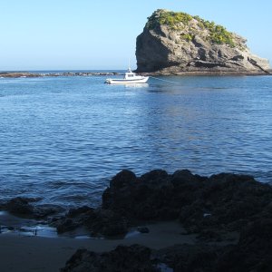 Media 'santa cruz island - remote backside - at anchor' in album 'Madrona hand drawn by Hannah'