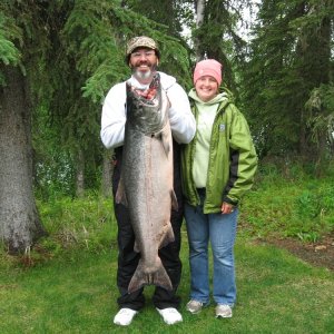 Media '60 lb Kenai King July 2011' in album 'Nice catch of Kenai Reds, July 2011'
