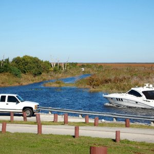 One of three boats I saw on the lake all weekend...on the rim route at Clewiston.