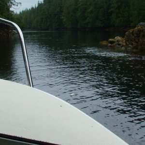 Headed for anchorage off Rait Narrows