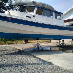 Bottom paint complete