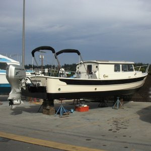 Last coat of paint on - ready for lift off.