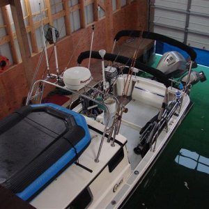 Media 'C-dory from Boathouse loft' in album 'The 27ft FlagShip, Haileigh's Comet'