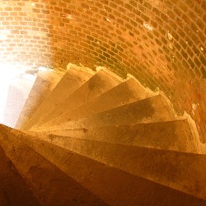 Stairwell between gun emplacemets, Ft Jefferson, Dry Tortuga