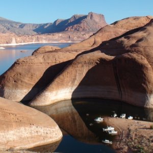 View from the south to north of Oak Canyon Gathering & Bay beyond
