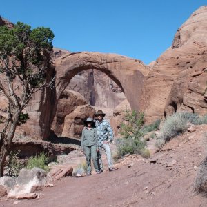 Jay & Jo-Lee on the backside of Rainbow Bridge